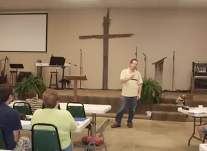 Brad St. Clair Teaching an Evangelism Class