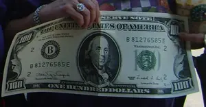 Giant 100 bill gospel tract