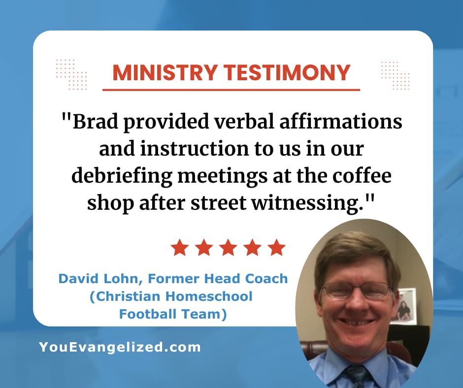 David Lohn testimony on Brad St. Clair's coffee shop debriefs after street witnessing outings David Lohn testimony on Brad St. Clair's coffee shop debriefs after street witnessing outings