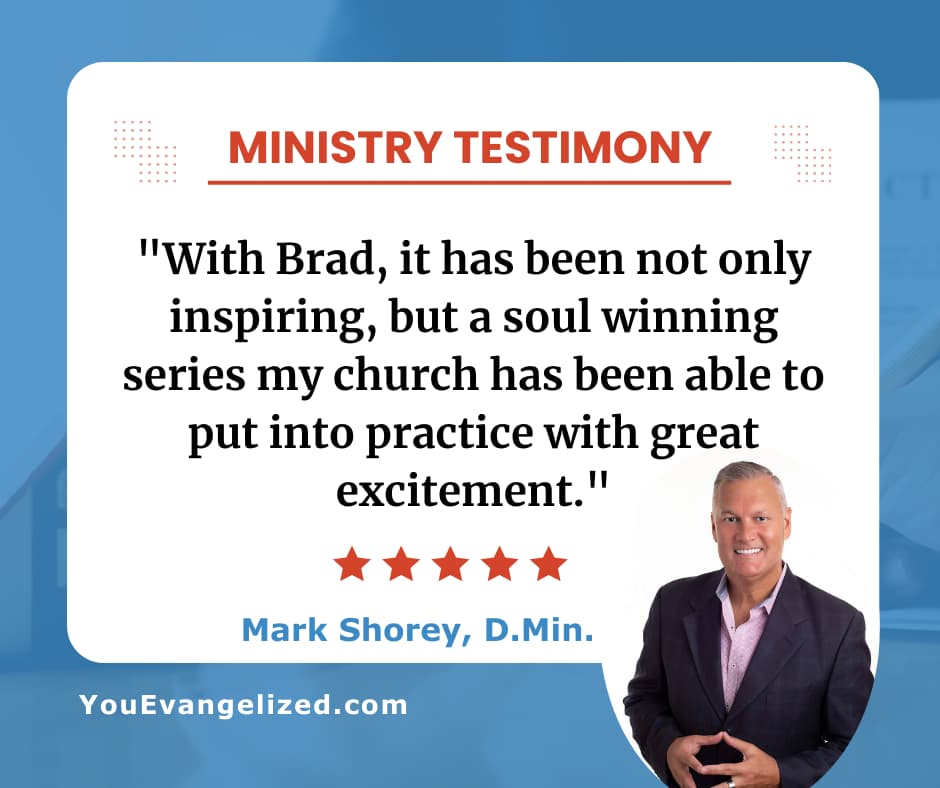 Pastor Mark Shorey testimony on his church putting Brad St. Clair's soul-winning training into practice Pastor Mark Shorey testimony on his church putting Brad St. Clair's soul-winning training into practice
