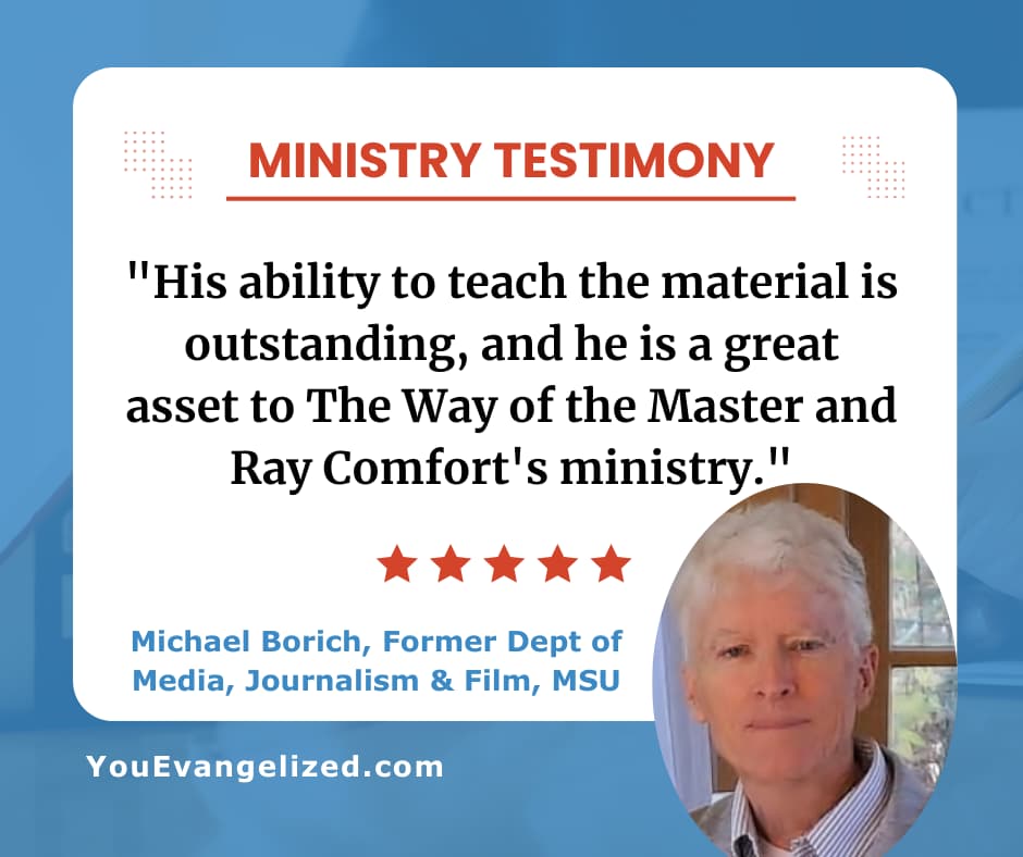 Michael Borich testimony praising Brad St. Clair's teaching ability with The Way of the Master materials Michael Borich testimony praising Brad St. Clair's teaching ability with The Way of the Master materials