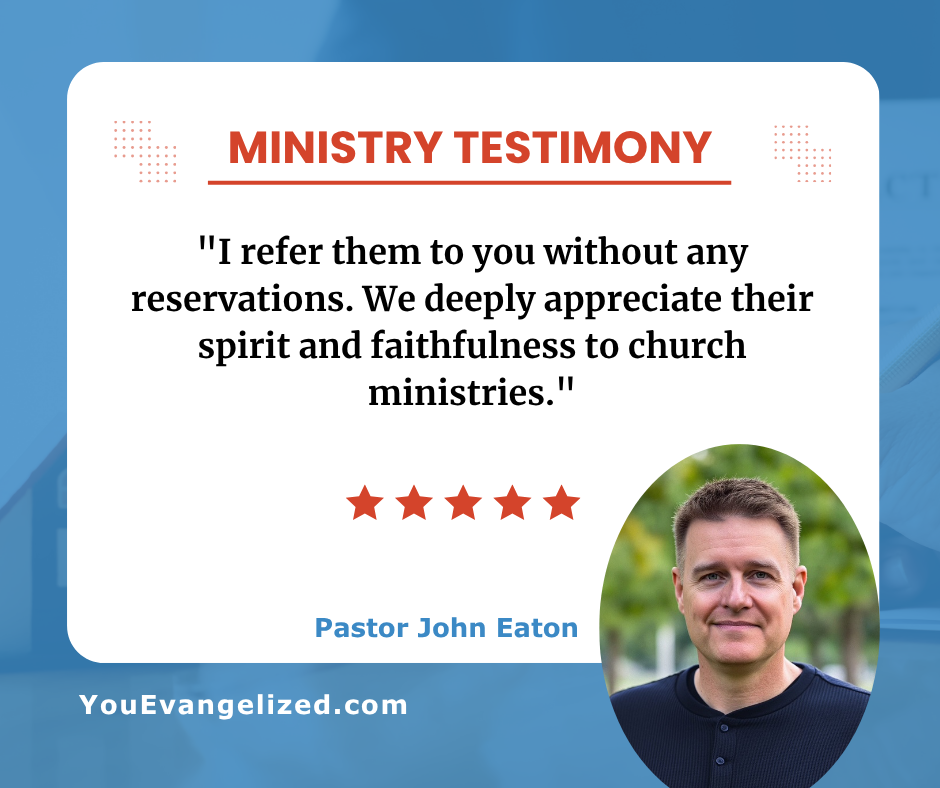 Pastor John Eaton's full recommendation of Brad and Leann St. Clair for church ministry